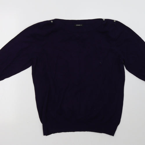 Roman Womens Purple   Pullover Sweatshirt Size 16