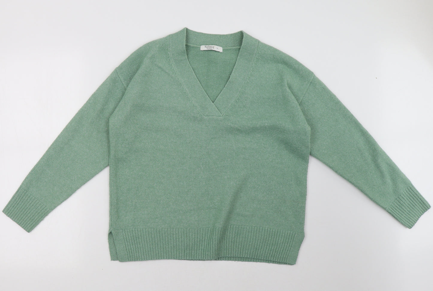 nutmge Womens Green   Pullover Sweatshirt Size 12