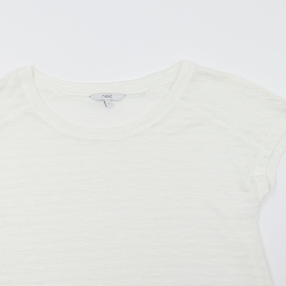 NEXT Womens White   Pullover Sweatshirt Size 12