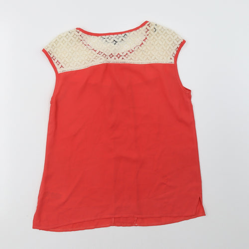 Principles Womens Orange   Basic Tank Size 12