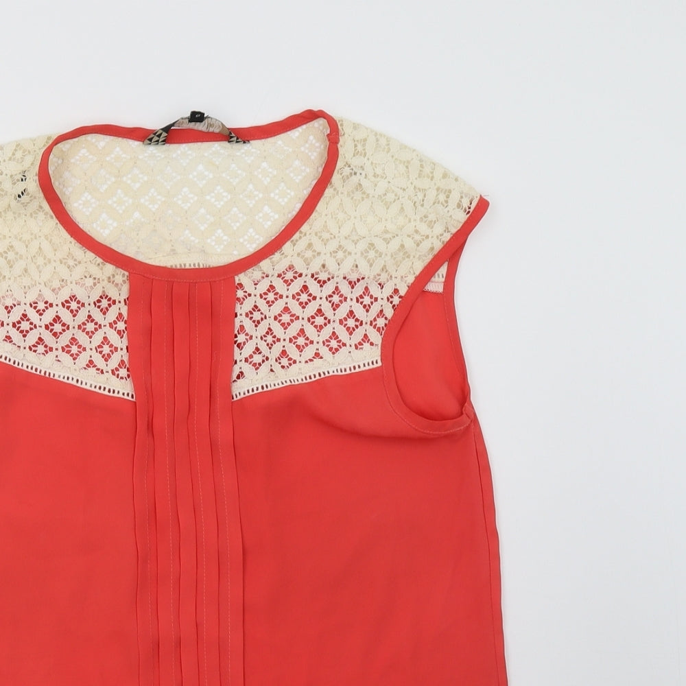 Principles Womens Orange   Basic Tank Size 12