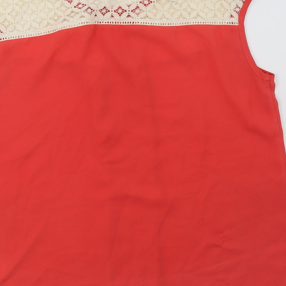 Principles Womens Orange   Basic Tank Size 12