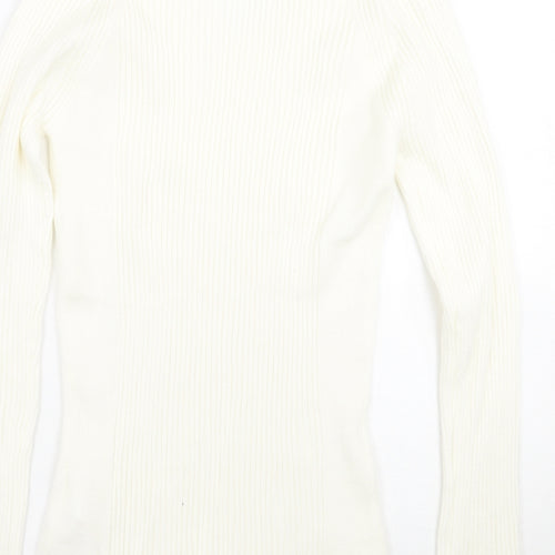 Primark Womens White   Pullover Jumper Size L