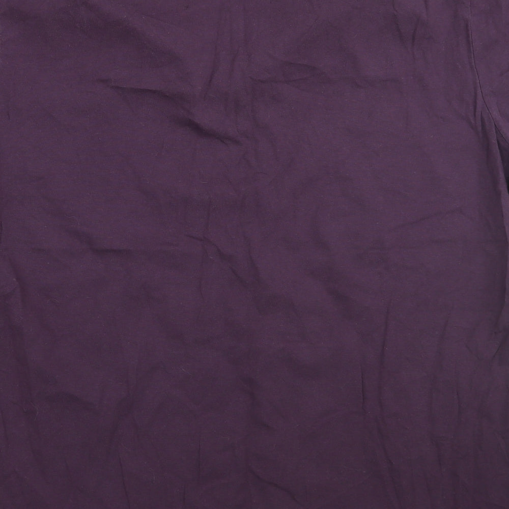 JACK & JONES Mens Purple Geometric   T-Shirt Size XL
