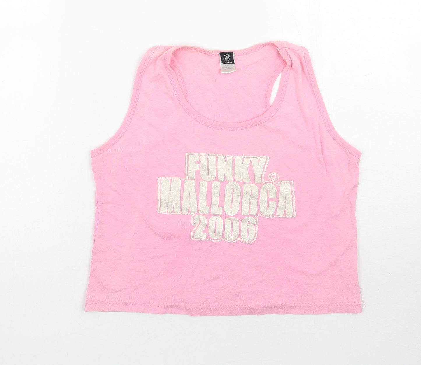 Weird Fish Womens Pink   Cropped Tank One Size