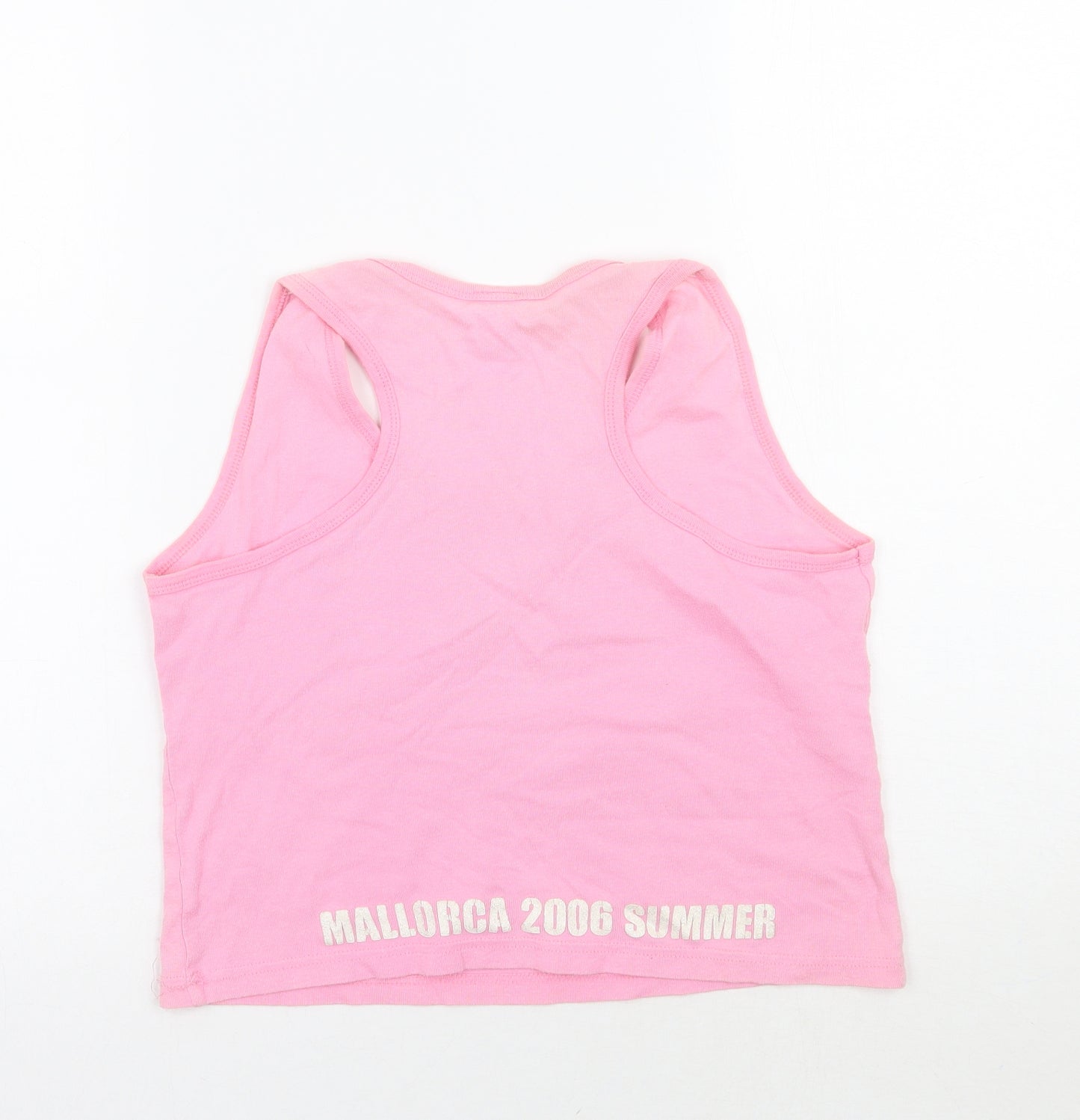 Weird Fish Womens Pink   Cropped Tank One Size