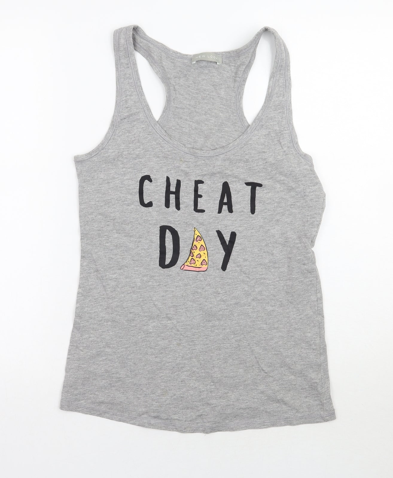 Newlook Womens Grey   Basic Tank Size M