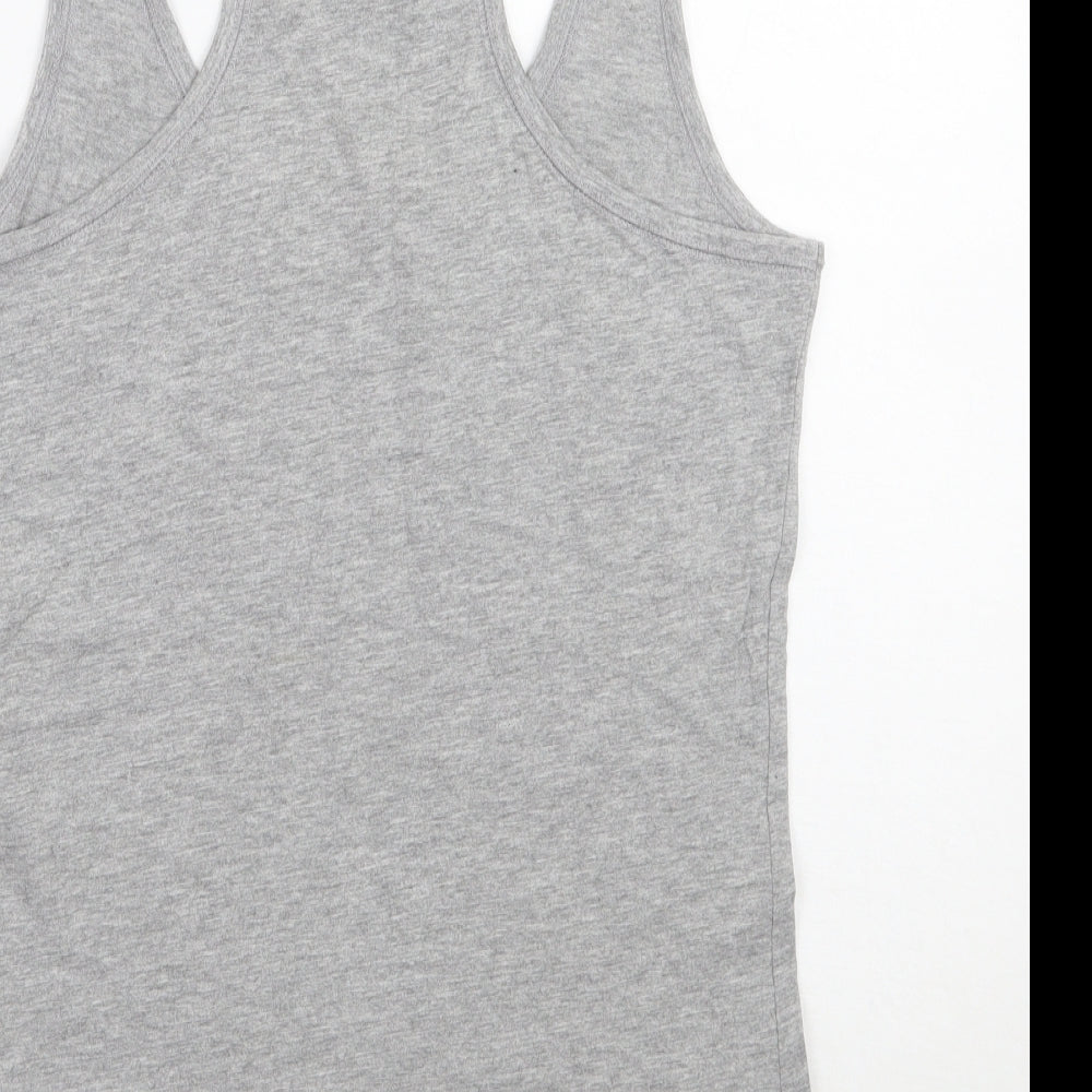 Newlook Womens Grey   Basic Tank Size M