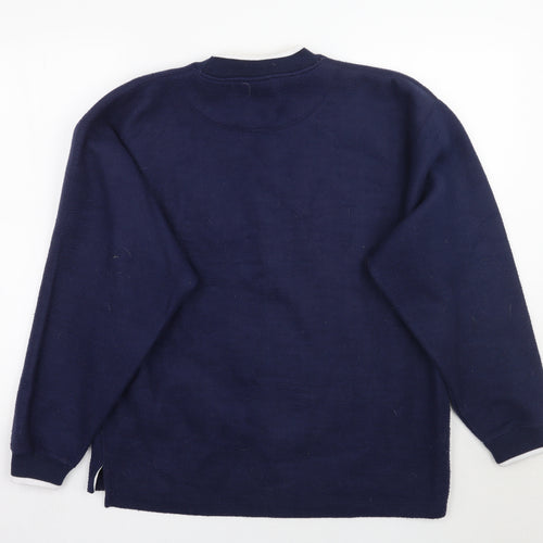 J. America Mens Blue   Pullover Jumper Size M
