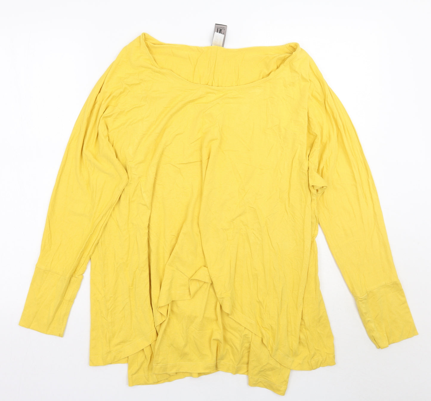 b.c Womens Yellow   Basic T-Shirt Size 14