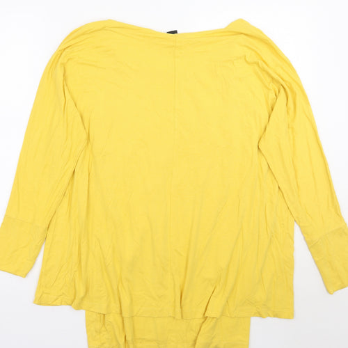 b.c Womens Yellow   Basic T-Shirt Size 14