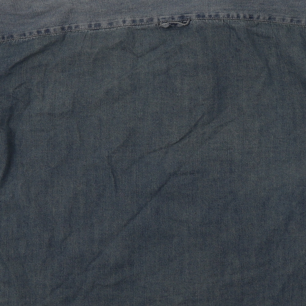 Matalan Mens Blue  Denim  Button-Up Size 3XL