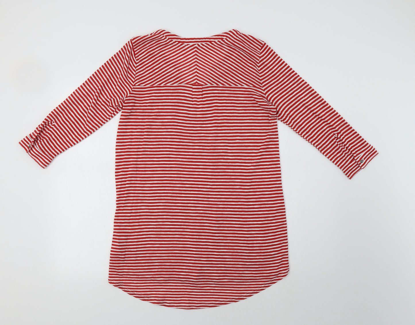 NEXT Womens Red Striped  Tunic T-Shirt Size 14