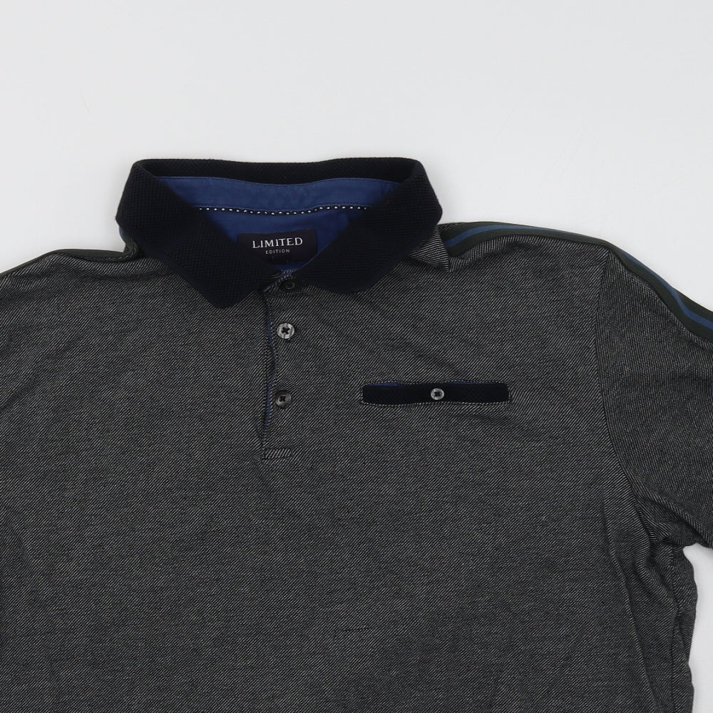 M&S Mens Grey    Polo Size XL