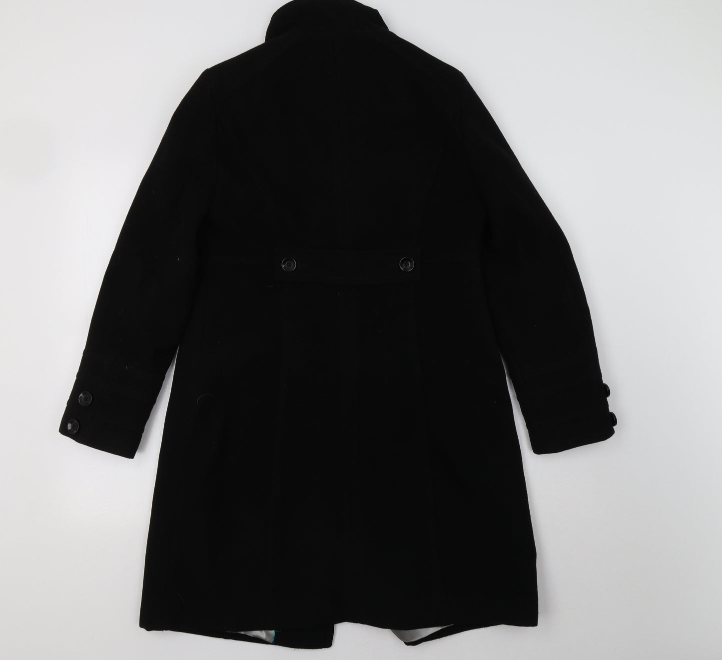 Wallis Womens Black   Pea Coat Coat Size 12