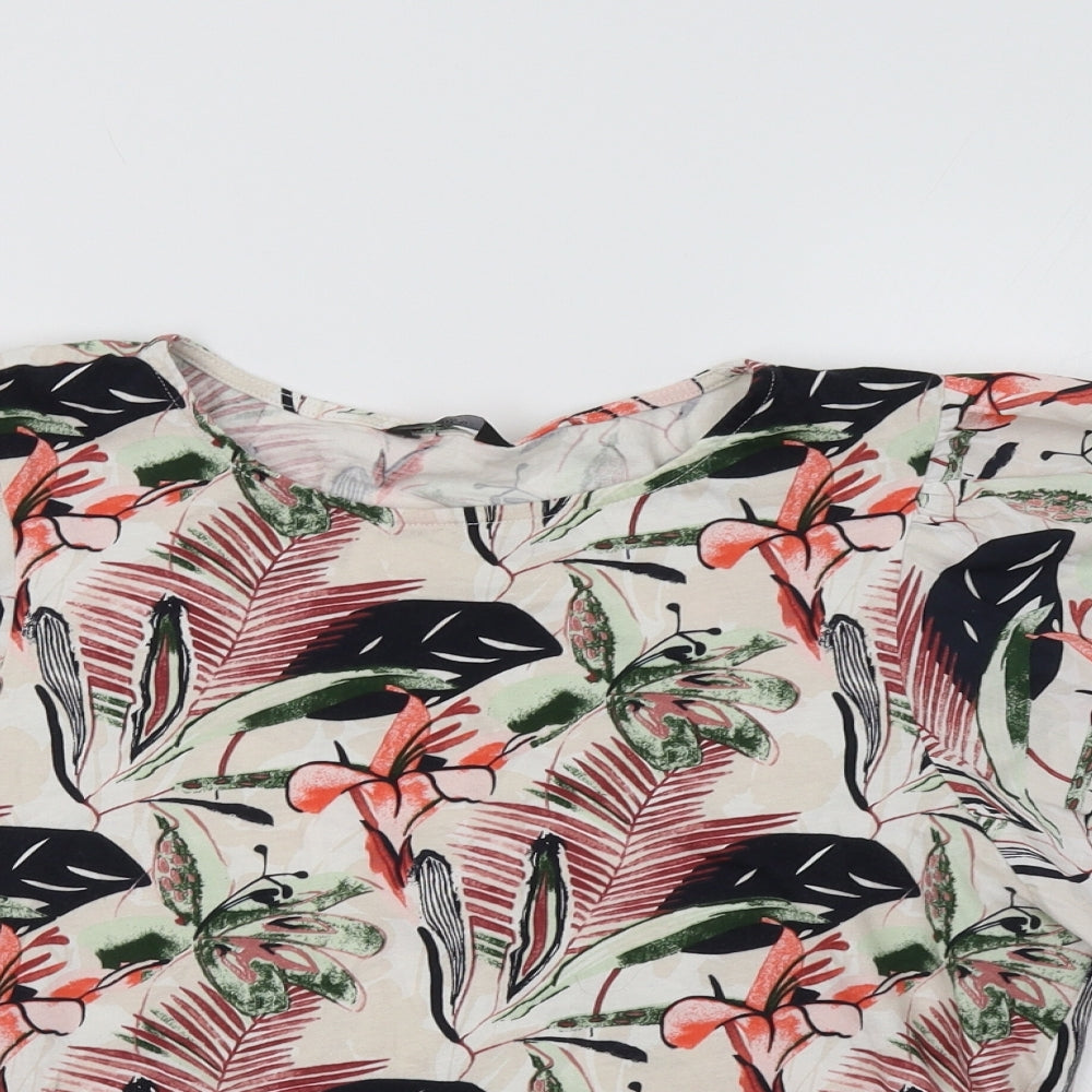 M&Co Womens Multicoloured Floral  Basic Blouse Size 14