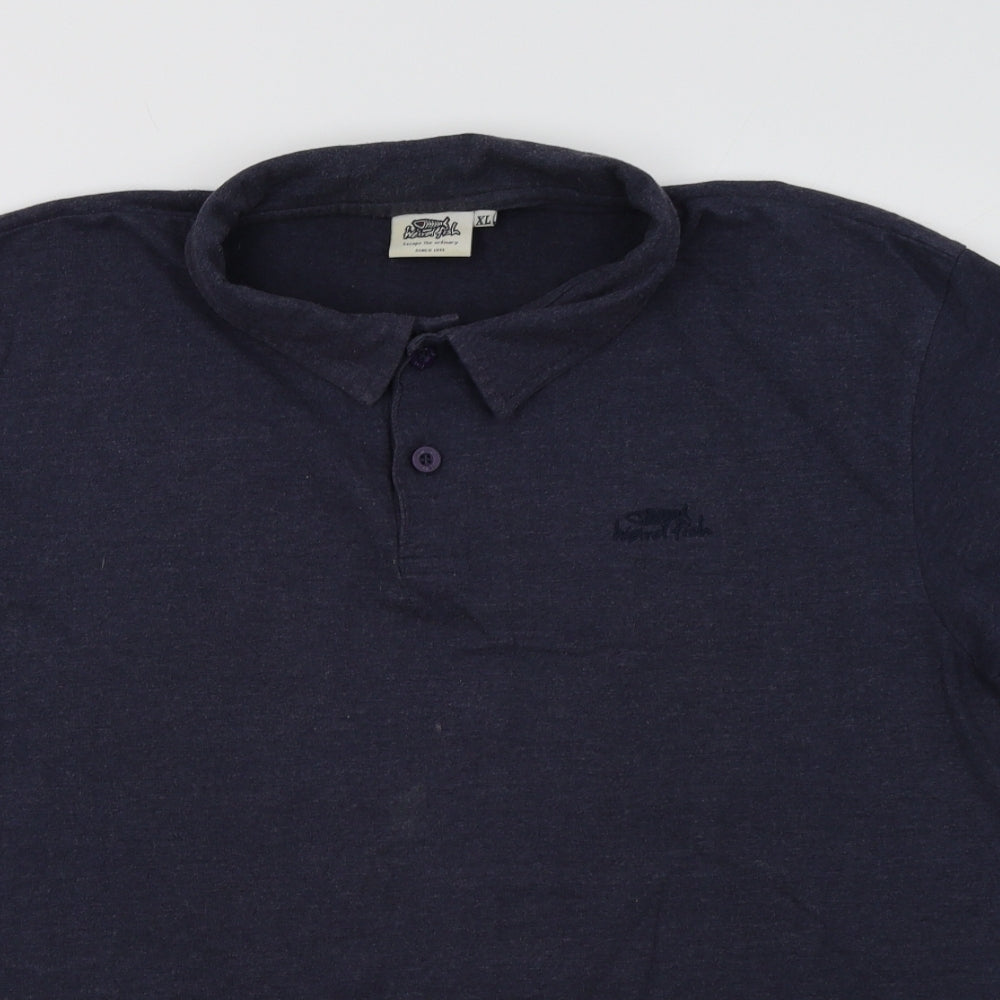 Weird Fish Mens Blue    Polo Size XL