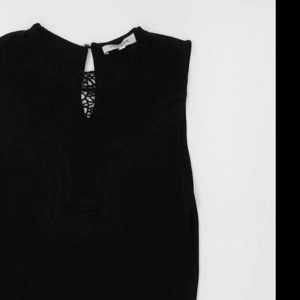 Morgan Womens Black   Basic Blouse Size L