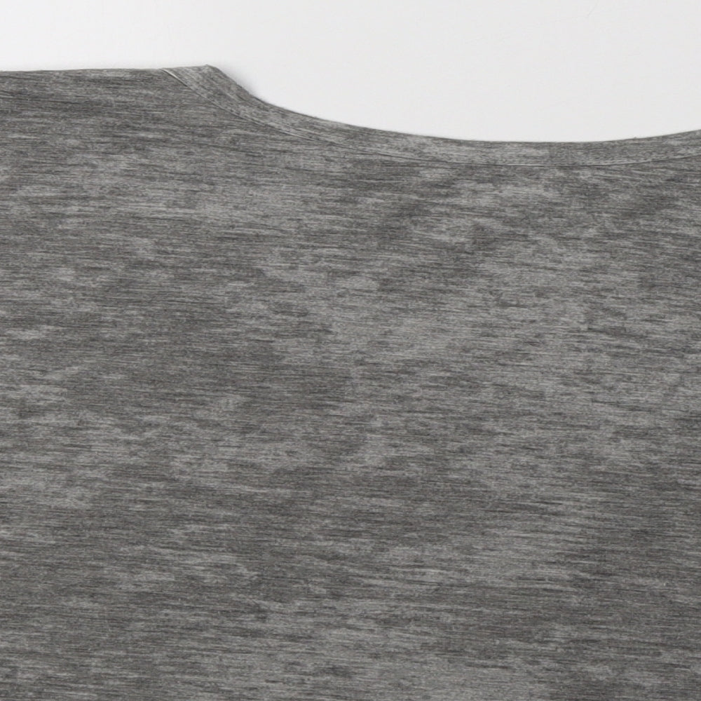 Topshop Womens Grey   Cropped T-Shirt Size 8