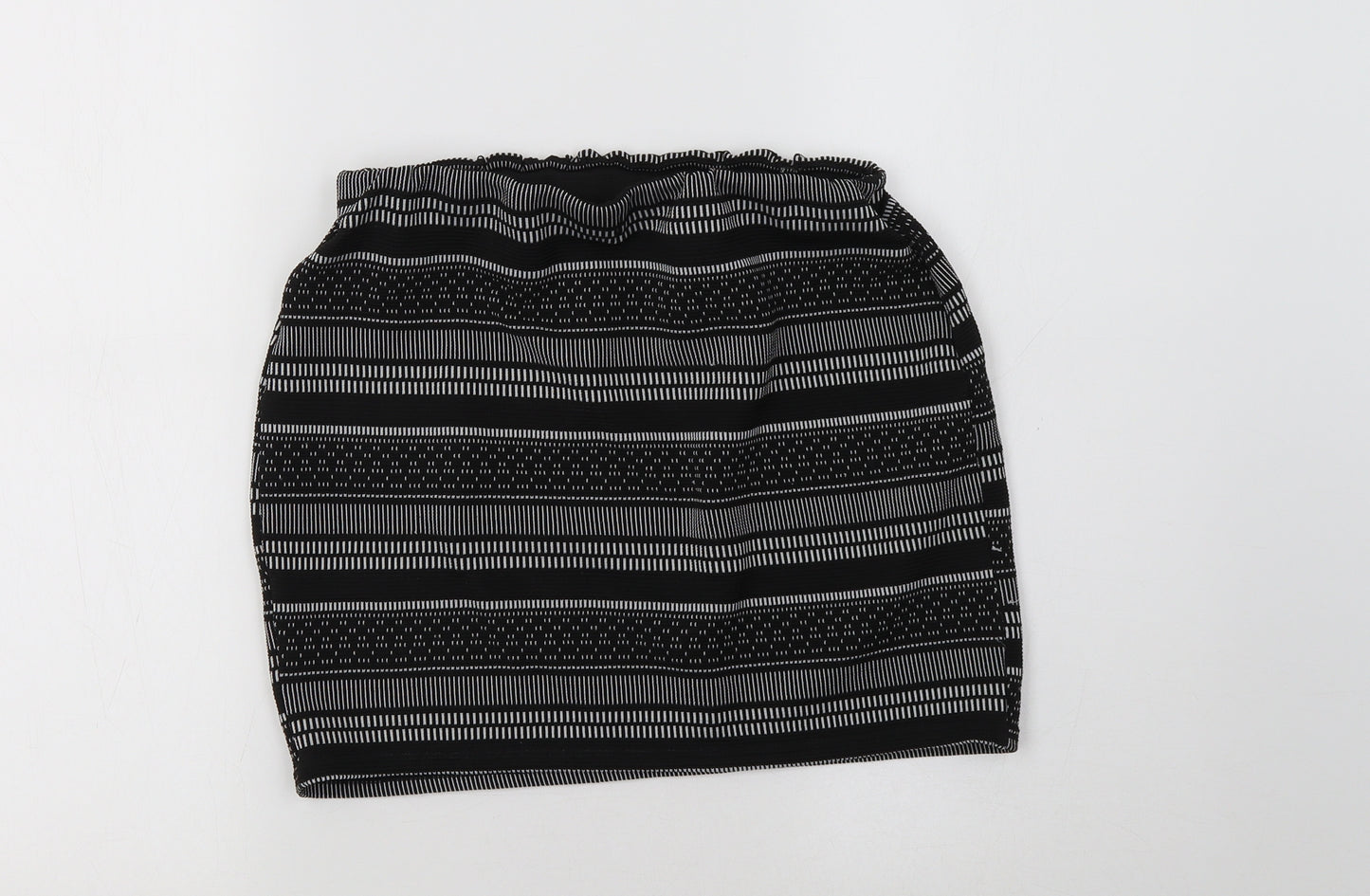 Primark Womens Black Geometric  Mini Skirt Size 10