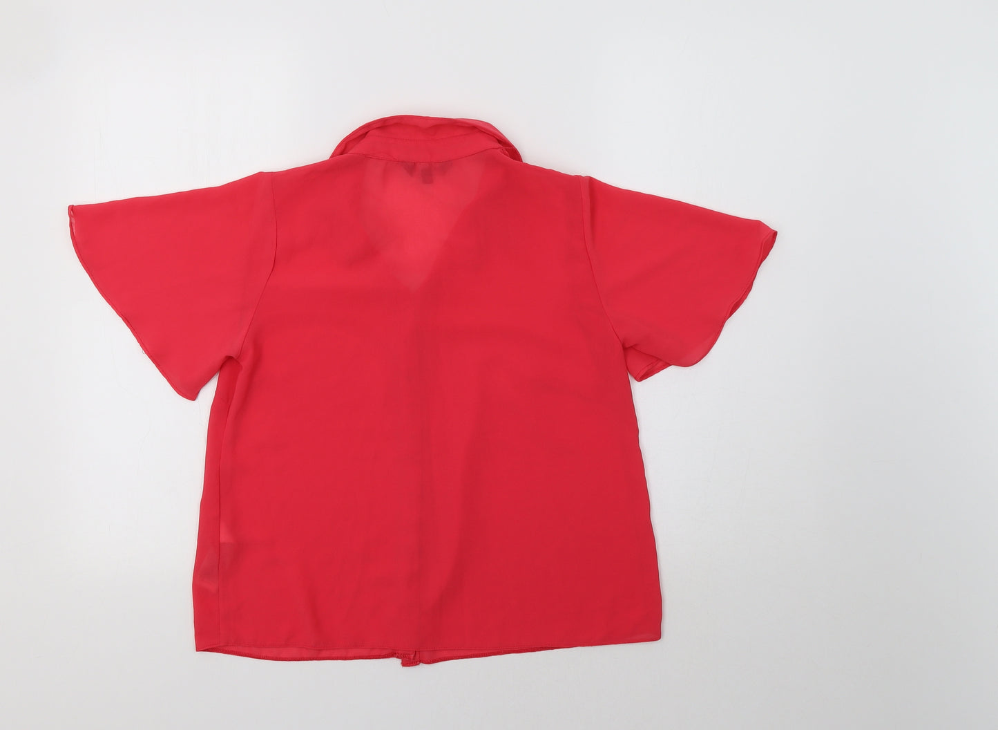 New Look Womens Pink   Basic Button-Up Size 10