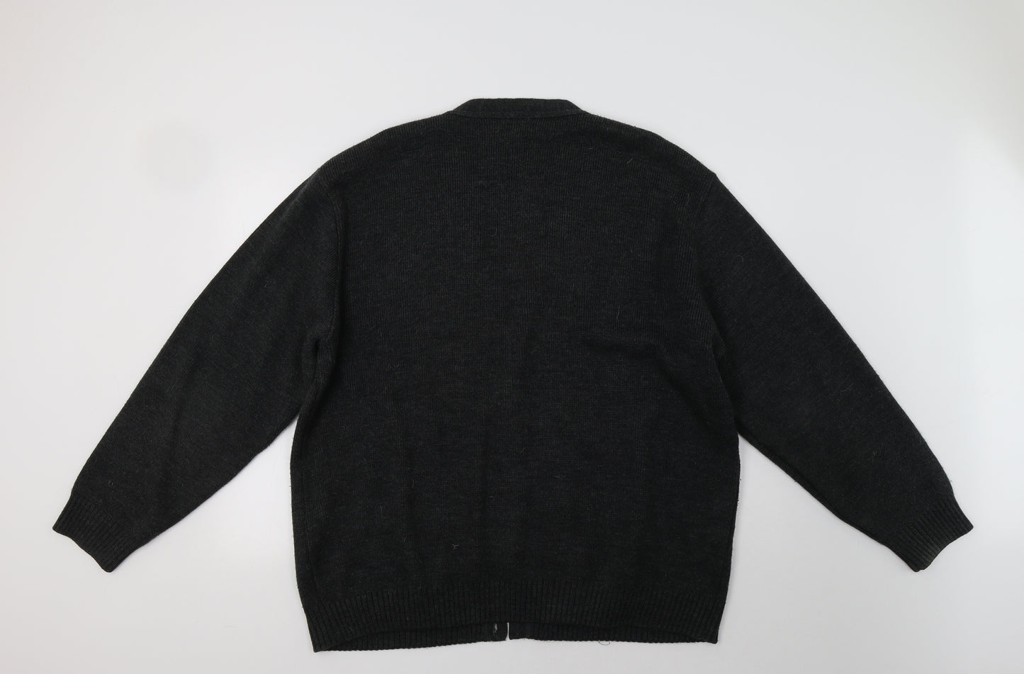 BHS Mens Grey   Cardigan Jumper Size 2XL