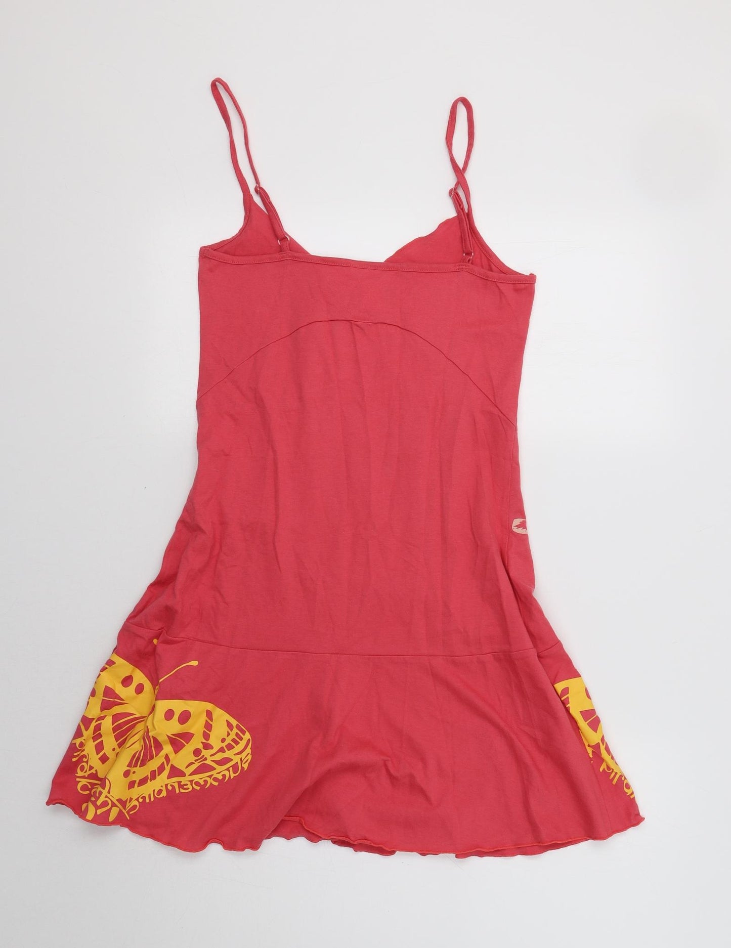 Chikiwi Womens Pink Floral  Tank Dress  Size 10