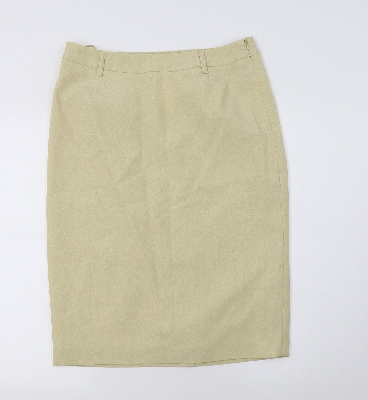 Portafina Womens Beige   Straight & Pencil Skirt Size 14