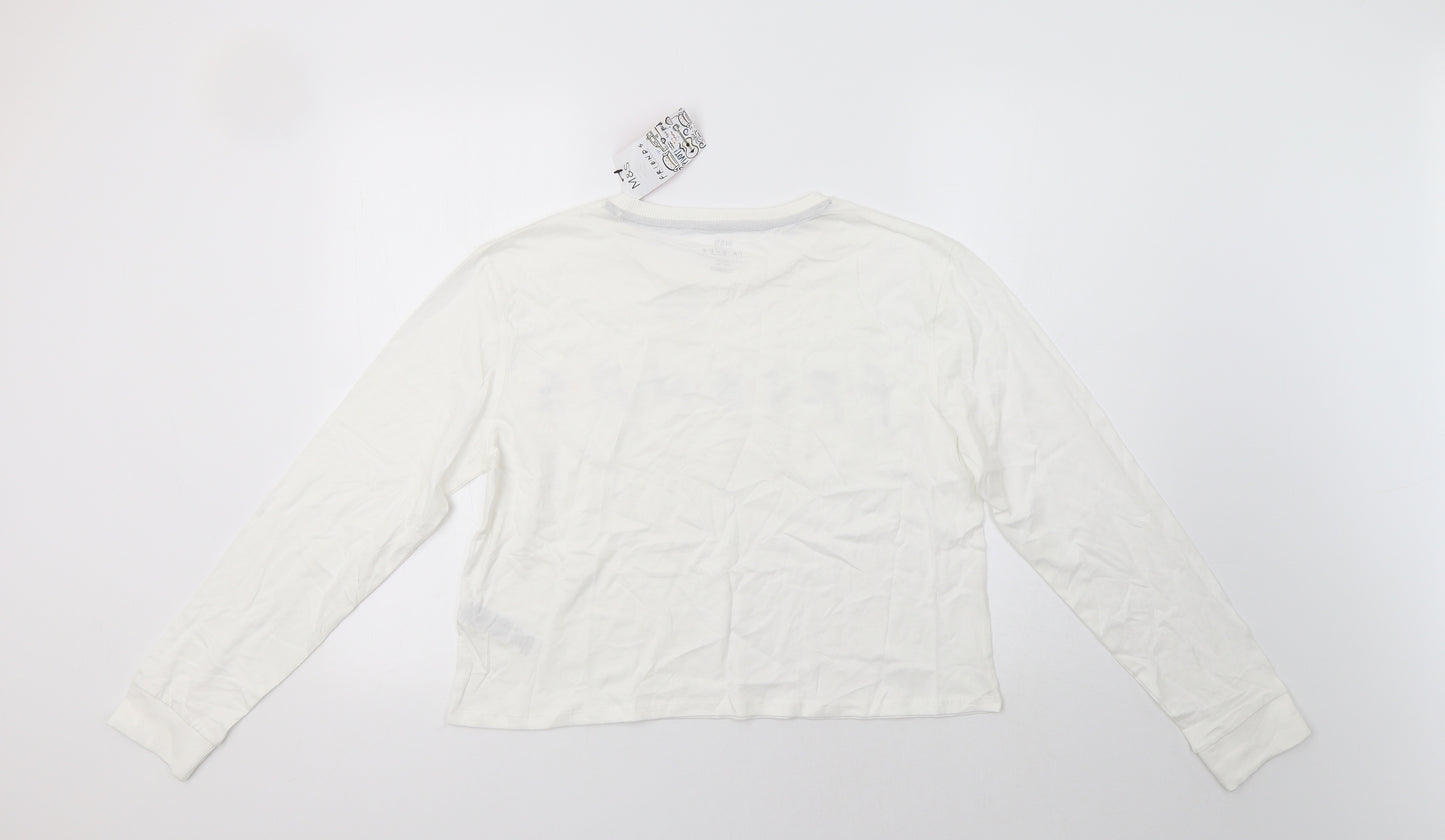 M&S Girls White   Basic T-Shirt Size 15-16 Years  - Friends