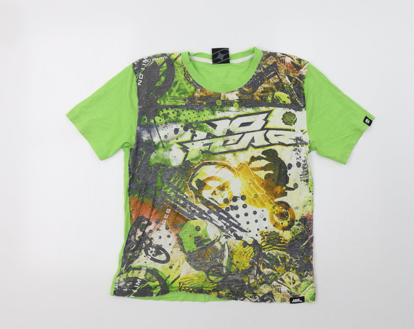 No Fear Boys Green   Basic T-Shirt Size 13 Years