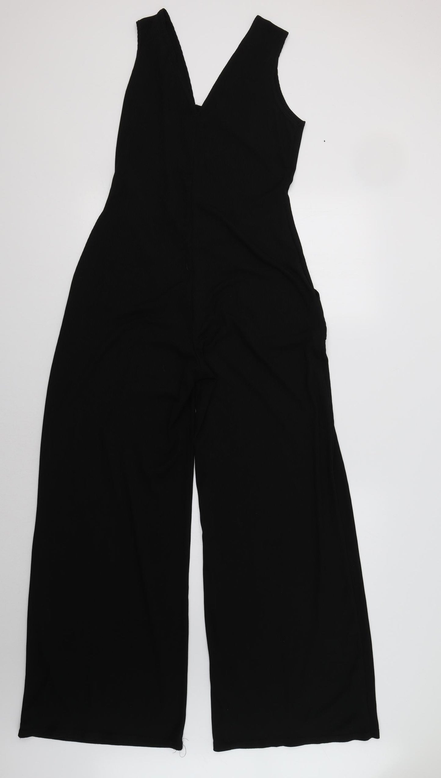Boohoo Womens Black   Jumpsuit One-Piece Size 12 L31 in