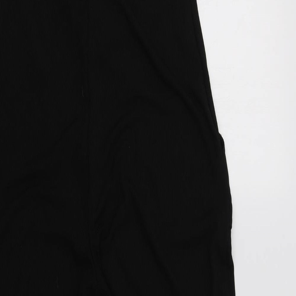 Boohoo Womens Black   Jumpsuit One-Piece Size 12 L31 in