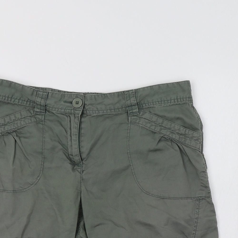 Dorothy Perkins Womens Green   Boyfriend Shorts Size 12