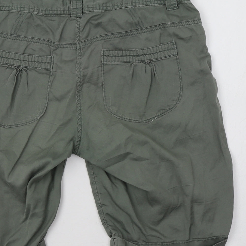 Dorothy Perkins Womens Green   Boyfriend Shorts Size 12