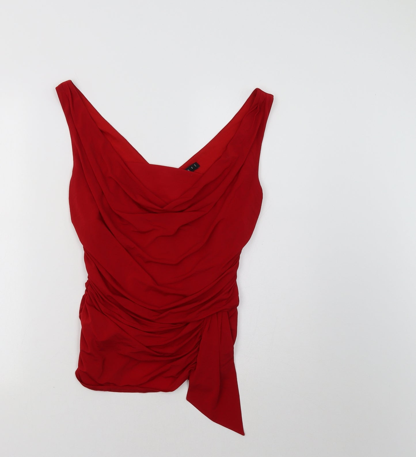 Coast Womens Red   Jersey Blouse Size 12