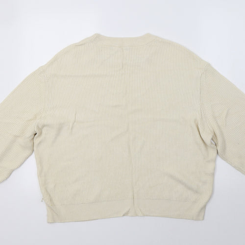M&S Womens Ivory   Pullover Jumper Size L