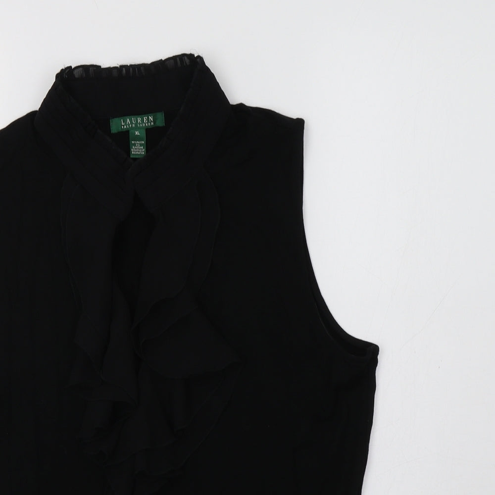 Ralph Lauren Womens Black   Basic Blouse Size XL