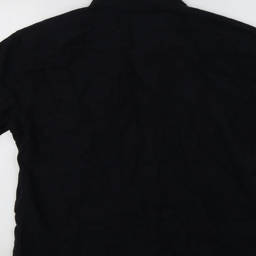 F&F Mens Black    Button-Up Size S