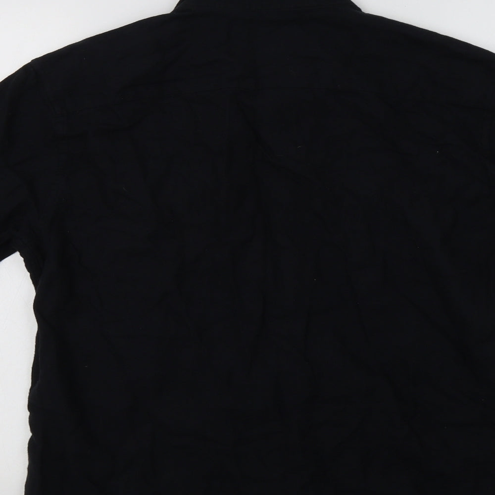 F&F Mens Black    Button-Up Size S