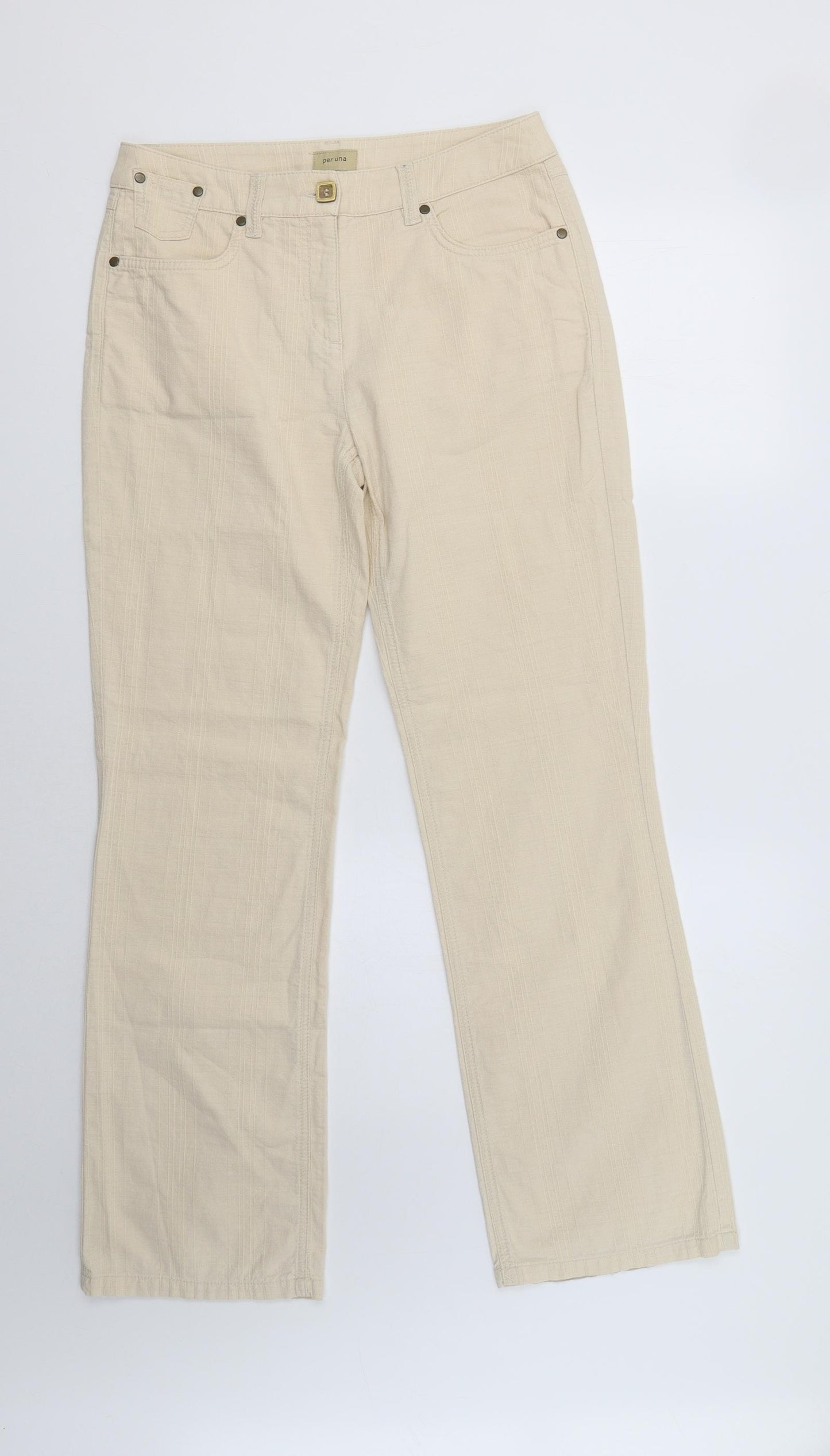 Per Una Womens Beige   Bootcut Jeans Size 10 L31 in