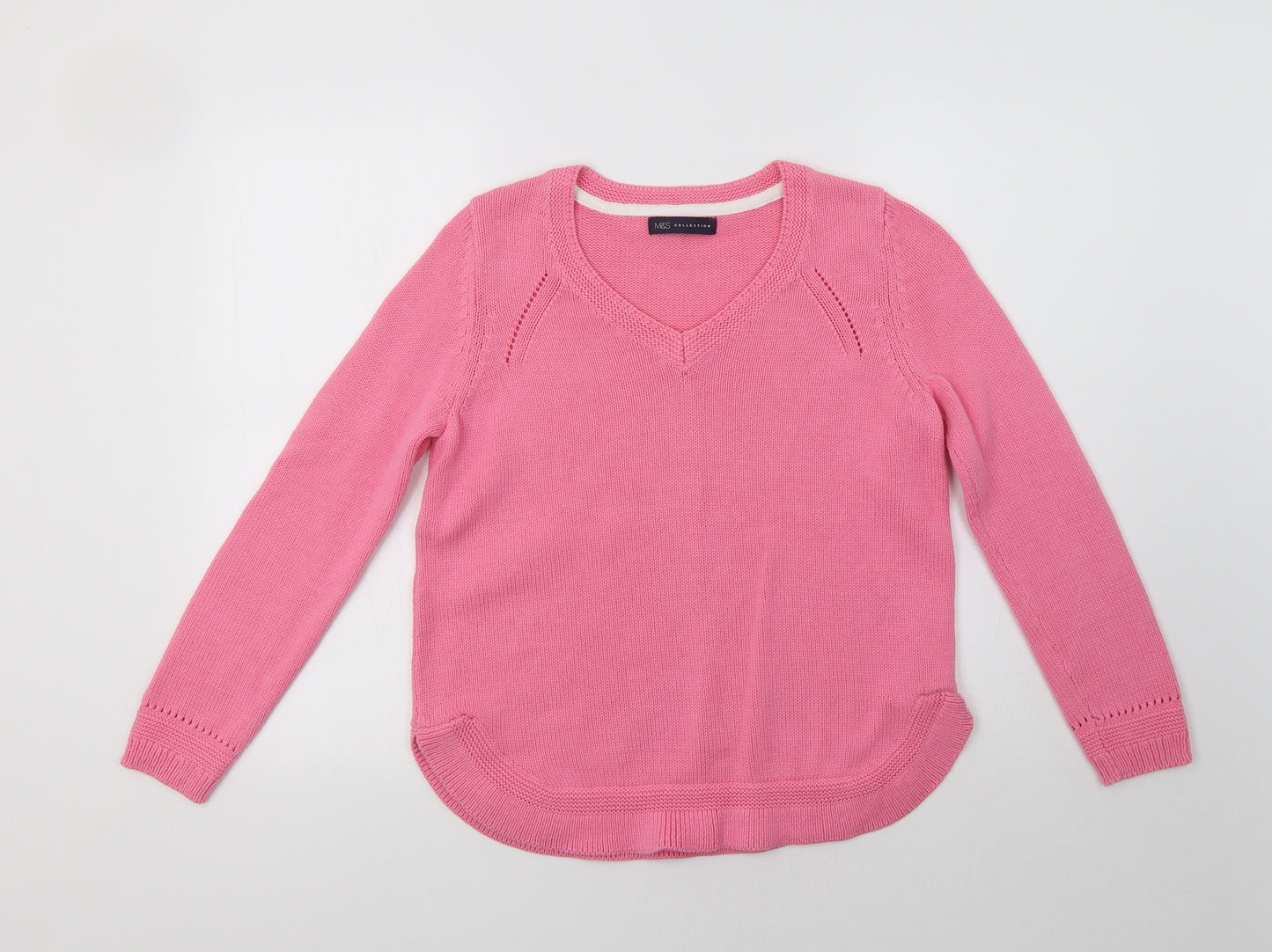 M&S Womens Pink   Pullover Jumper Size 12