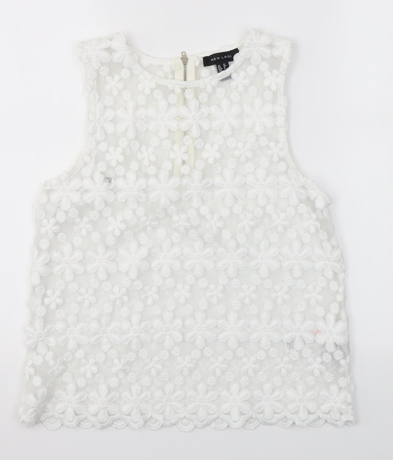 New Look Womens White   Basic Blouse Size 12