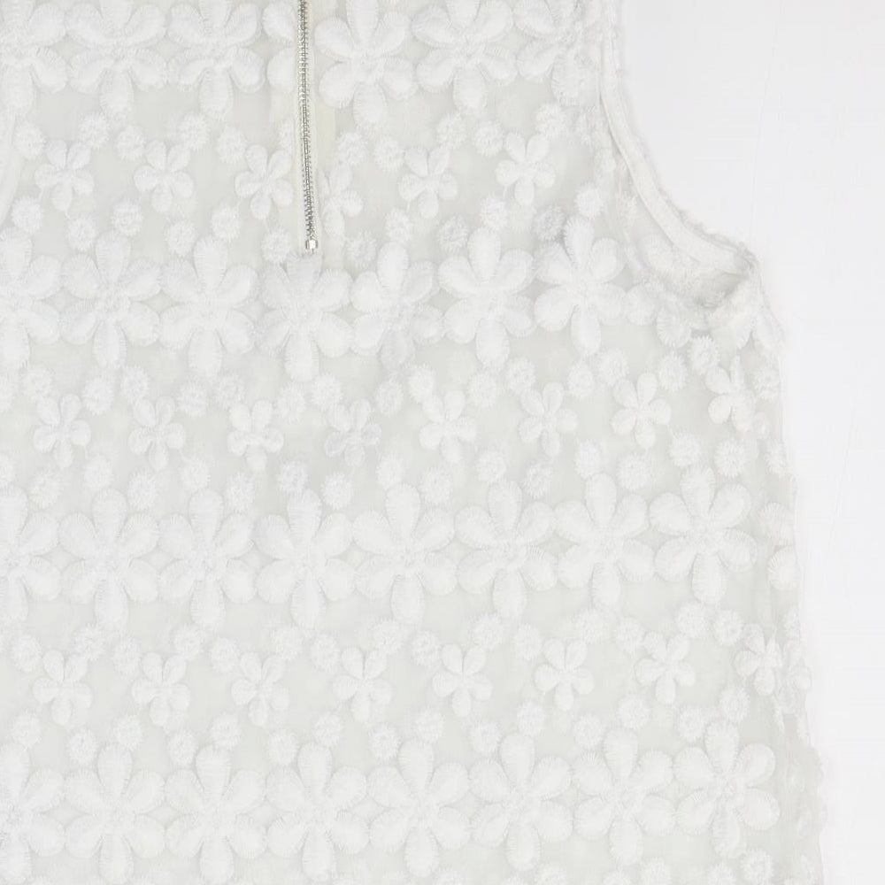 New Look Womens White   Basic Blouse Size 12