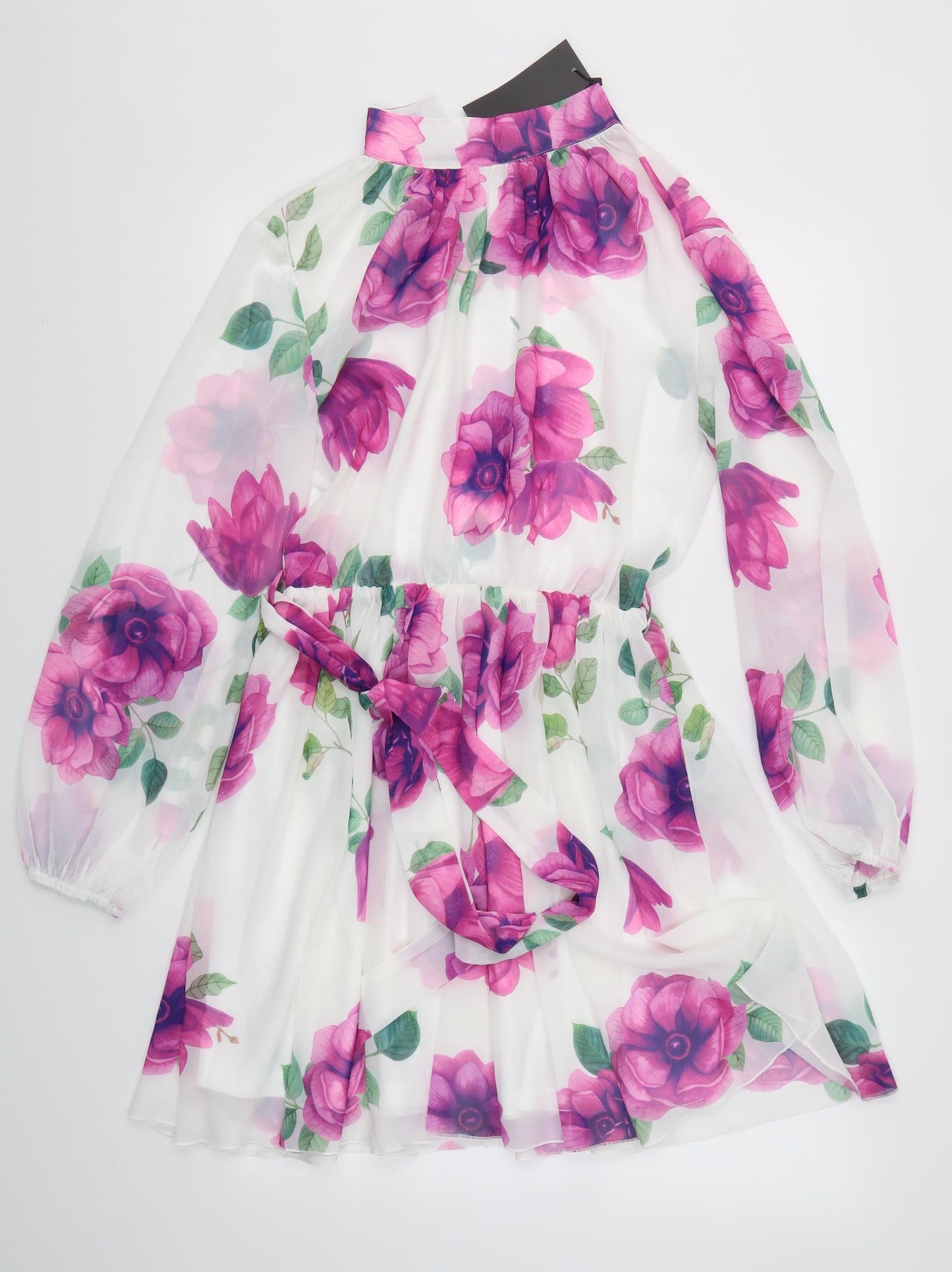 Miss Ord Womens Multicoloured Floral  A-Line  Size M