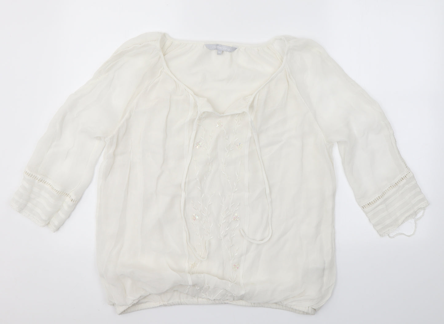 Redherring Womens White   Basic Blouse Size 14