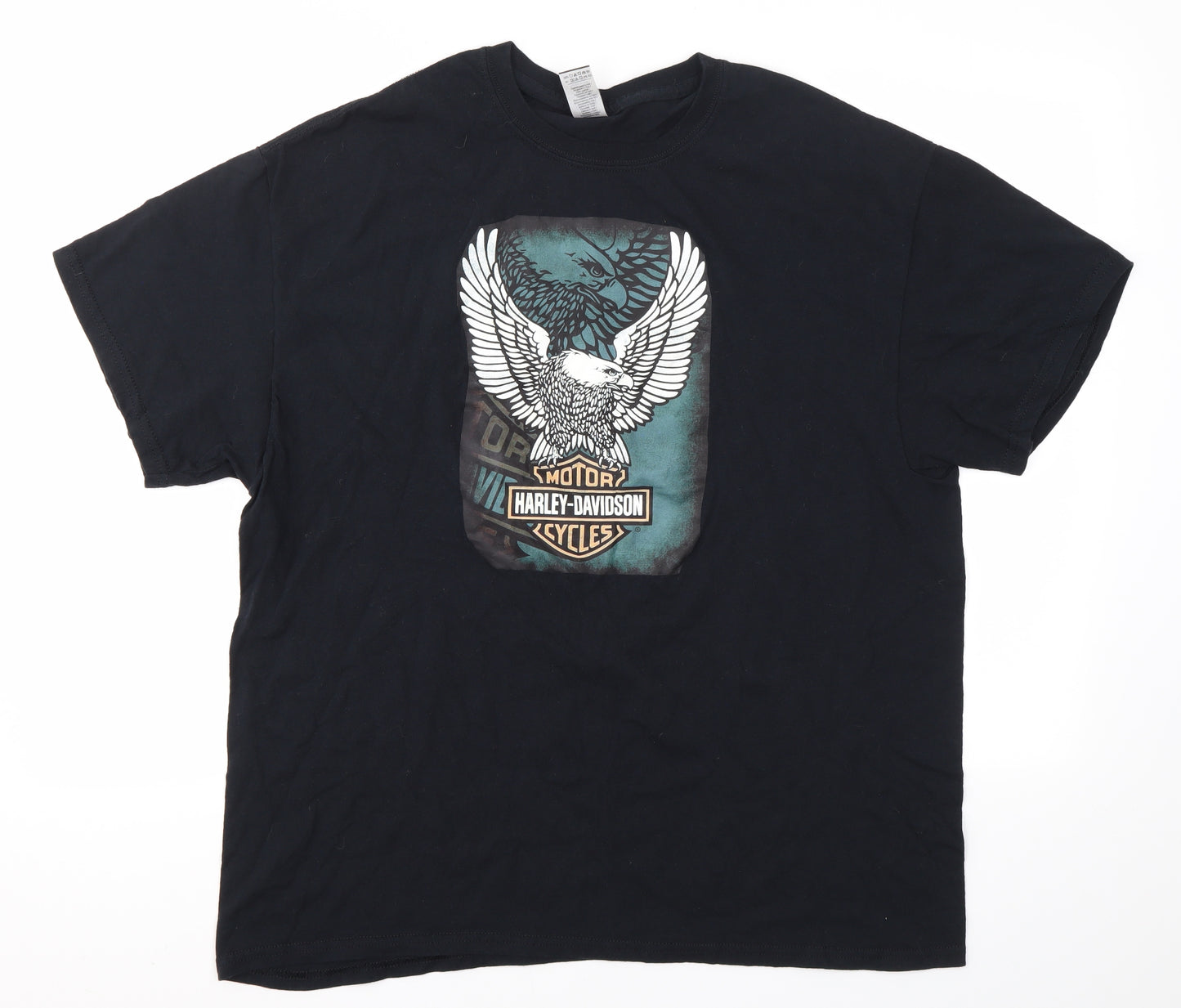 Gildan Mens Black    T-Shirt Size XL  - Harley Davidson