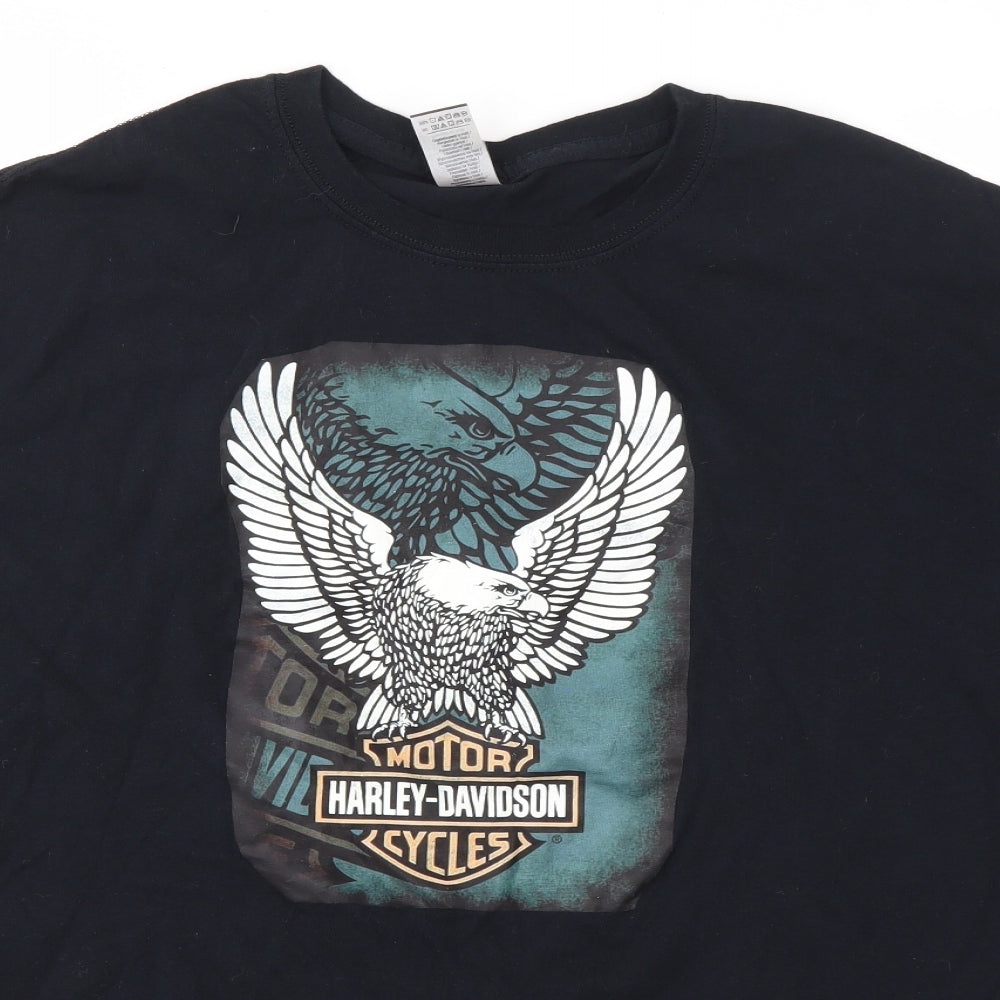 Gildan Mens Black    T-Shirt Size XL  - Harley Davidson
