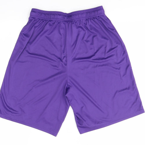PUMA Mens Purple   Sweat Shorts Size M - West Bromwich Albion