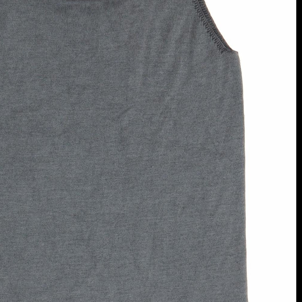M&S Womens Grey   Basic Blouse Size 12