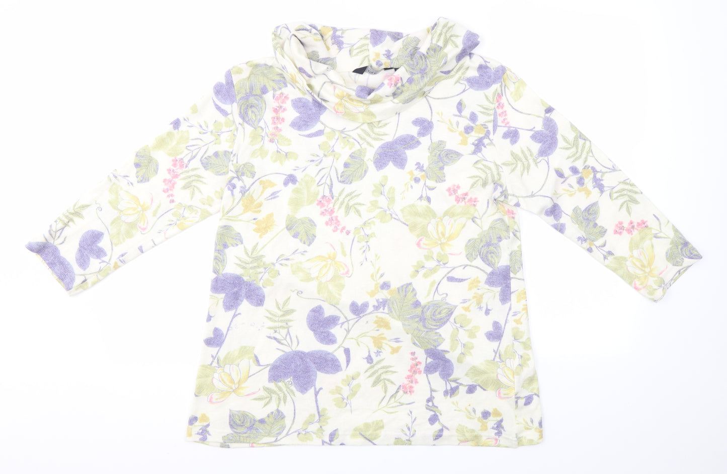 ISLE Womens Multicoloured Floral  Pullover Jumper Size M